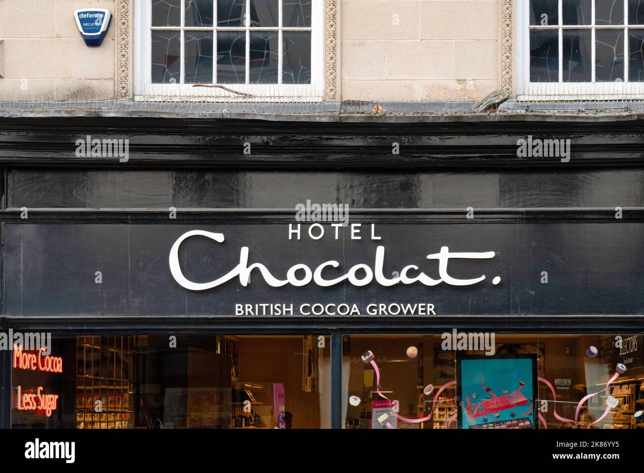 Shrewsbury, Regno Unito - 14 luglio 2022: Negozio Hotel Chocolat a Shrewsbury, Inghilterra. Foto Stock