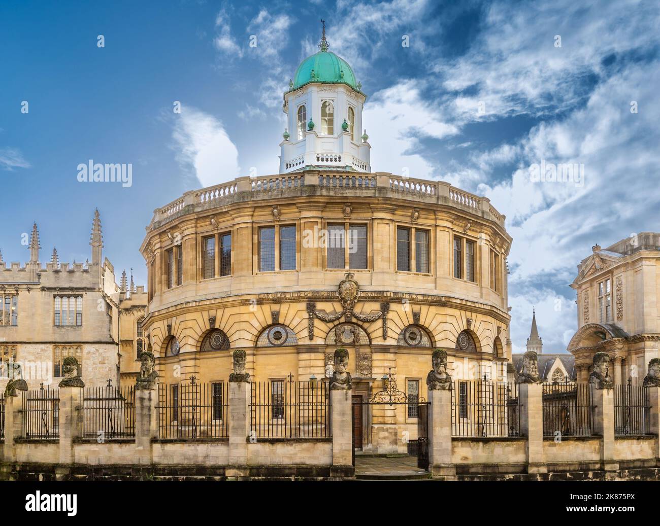 Sheldonian Theatre, Oxford, Oxfordshire, England, Regno Unito, Europa Foto Stock