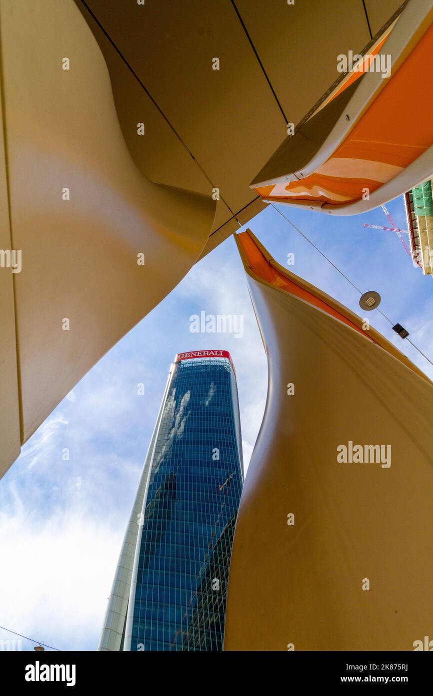 Grattacieli a Milano City Life, Milano, Lombardia, Italia, Europa Foto Stock