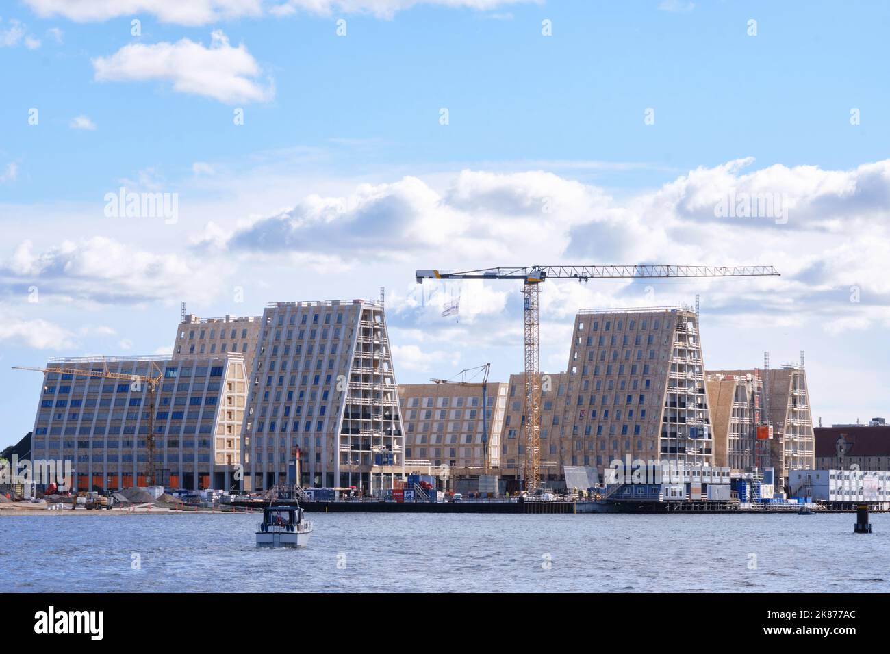 Copenhagen, Danimarca - Settembre 2022: Nuovi edifici e uffici in costruzione a Paper Island a Copenhagen progettati da Cobe Foto Stock
