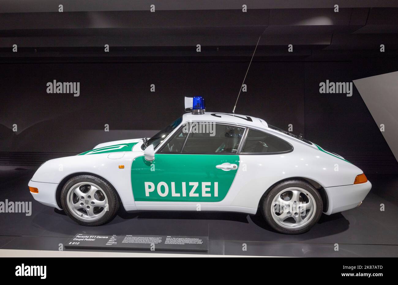 1996 Porsche 911 Carrera Police (polizei), il Museo Porsche, Stoccarda, Germania Foto Stock
