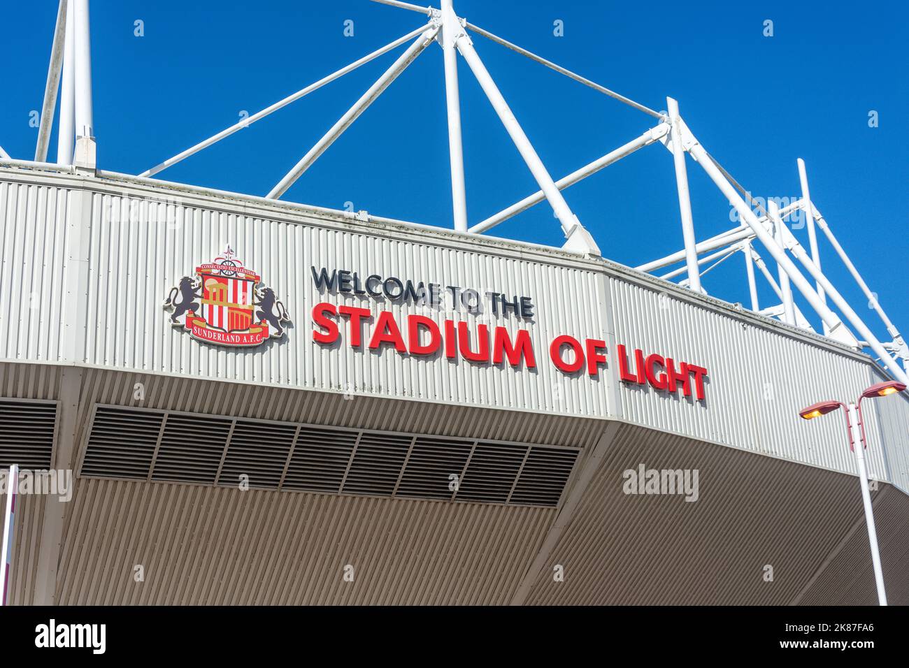 Lo Stadio della luce, Vaux Brewery Way, Sheepfolds, Città di Sunderland, Tyne e Wear, Inghilterra, Regno Unito Foto Stock