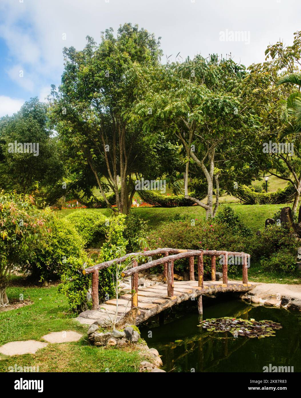 Da Lat Flower Garden, da Lat, Vietnam, Sud-est asiatico Foto Stock