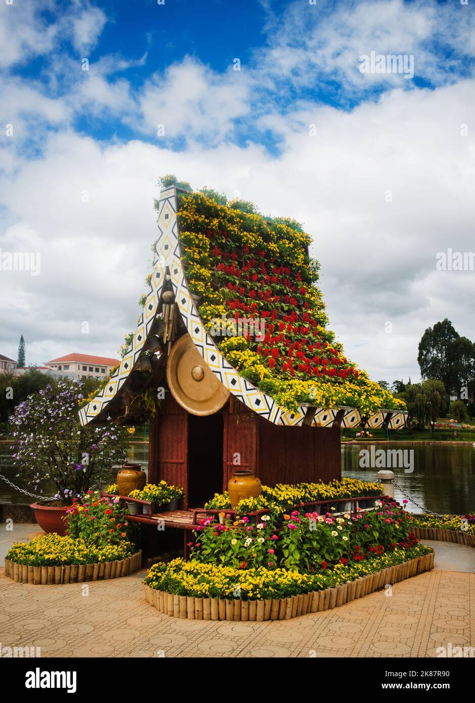 Da Lat Flower Garden, da Lat, Vietnam, Sud-est asiatico Foto Stock