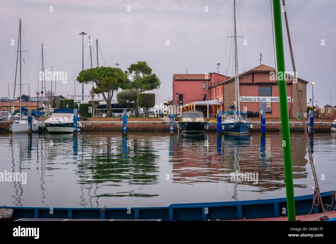 Sporting club Darsena le Saline - porto turistico - Chioggia, laguna veneta, Veneto, Italia settentrionale - Europa Foto Stock
