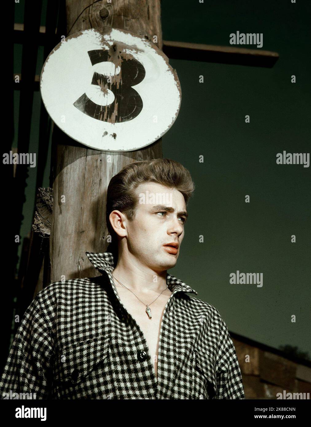James Dean attore 01 maggio 1955 **ATTENZIONE** questa fotografia è ad uso esclusivamente editoriale ed è copyright della Film Company e/o del fotografo assegnato dalla Film o Production Company e può essere riprodotta solo da pubblicazioni in concomitanza con la promozione del suddetto Film. È richiesto un credito obbligatorio alla Film Company. Il fotografo deve essere accreditato anche se conosciuto. Nessun uso commerciale può essere concesso senza l'autorizzazione scritta di The Film Company. Foto Stock