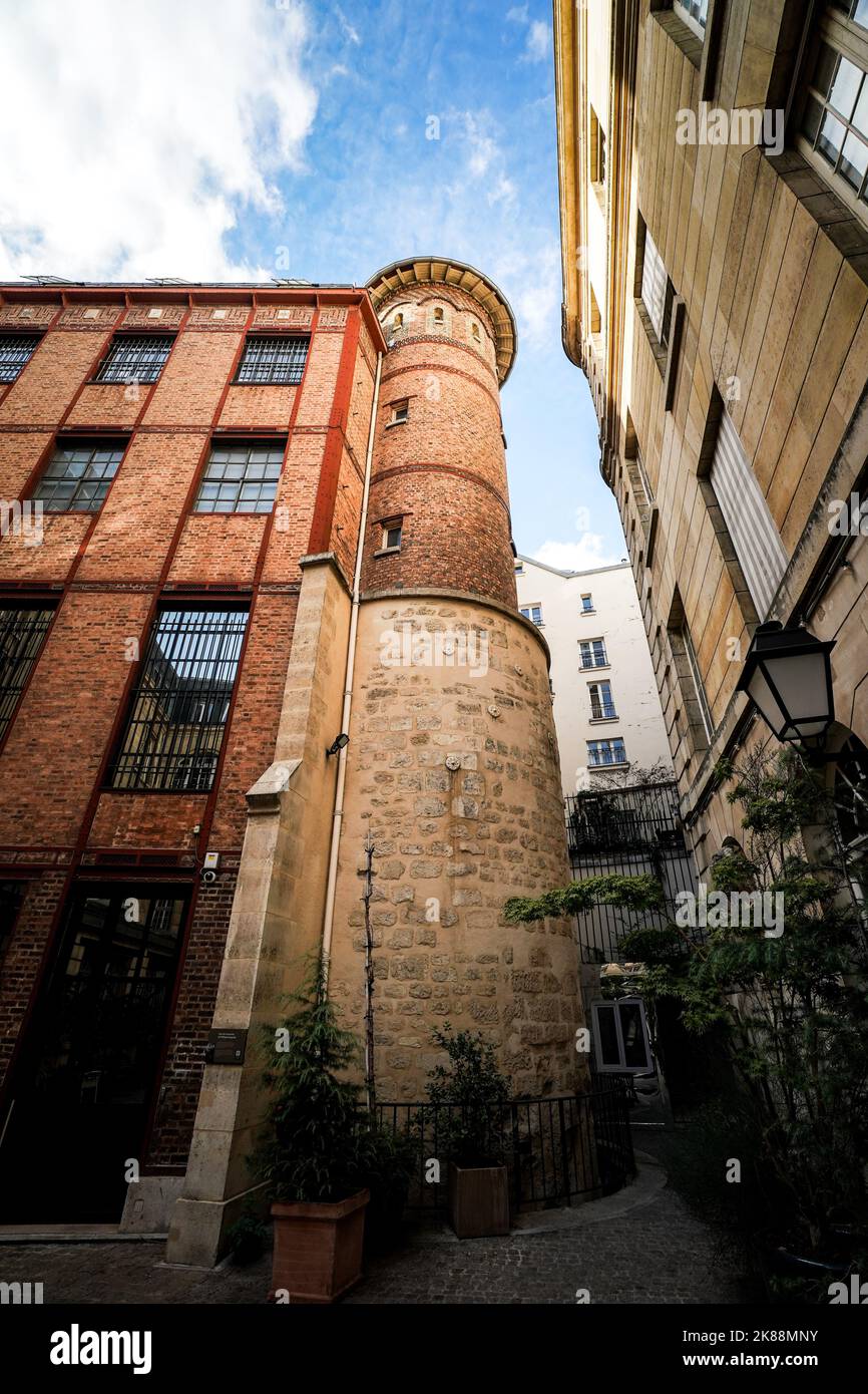 Torre Philippe Auguste a Parigi Foto Stock