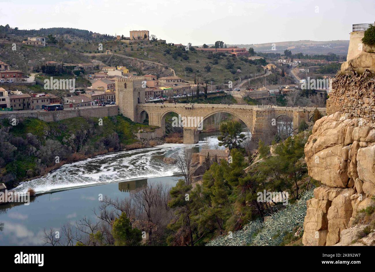 Vista sul ponte di San Martin. Foto Stock