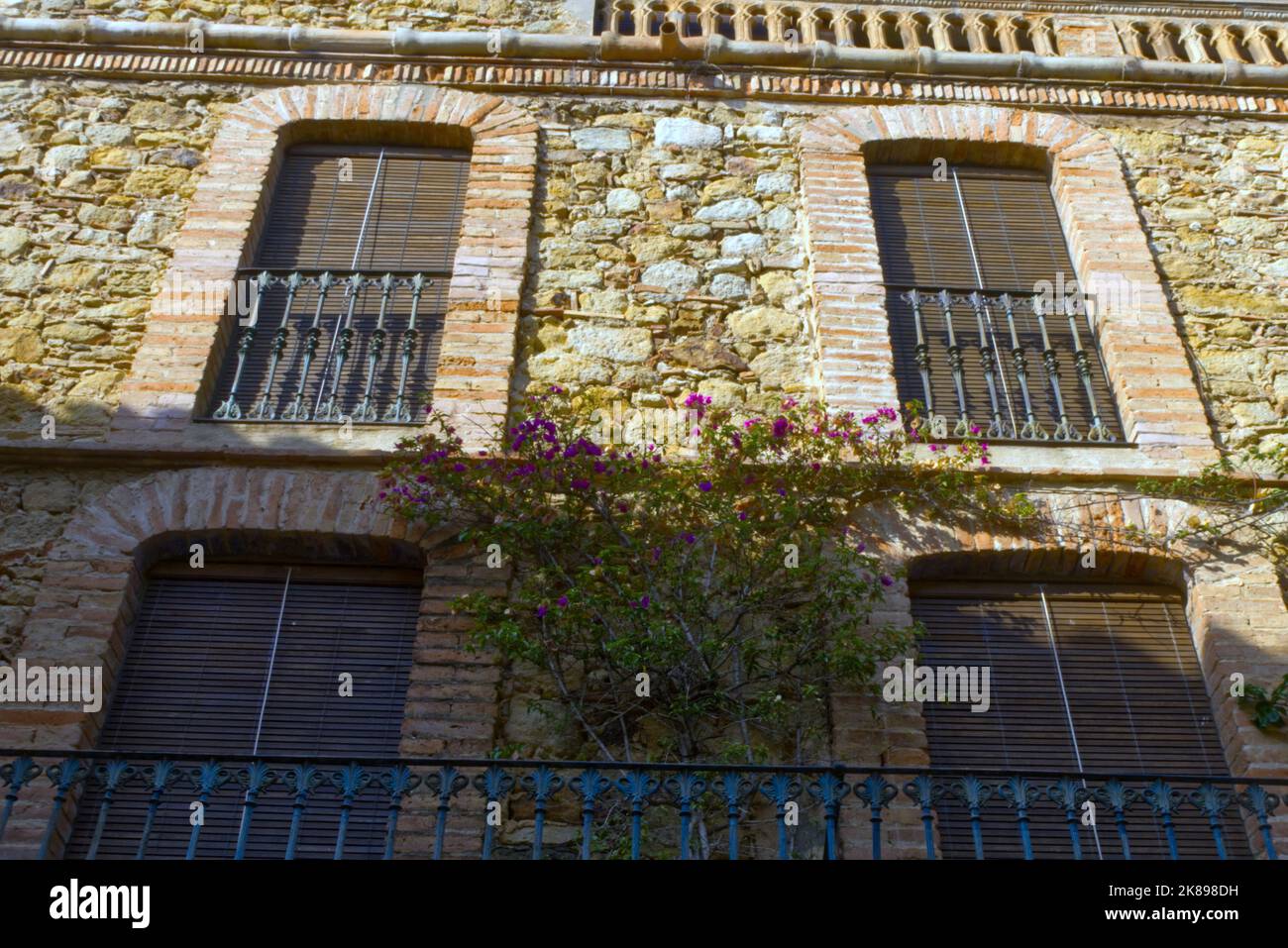 Pals, edificio spagnolo Foto Stock
