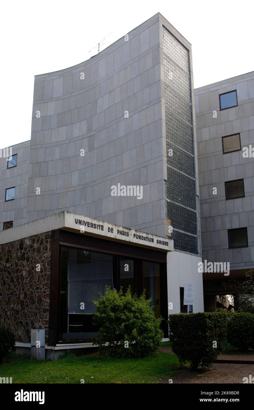 Campus universitario internazionale. Il Padiglione Svizzero. Foto Stock