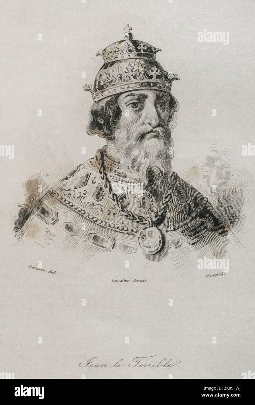 Ivan IV Vasilyevich. Foto Stock