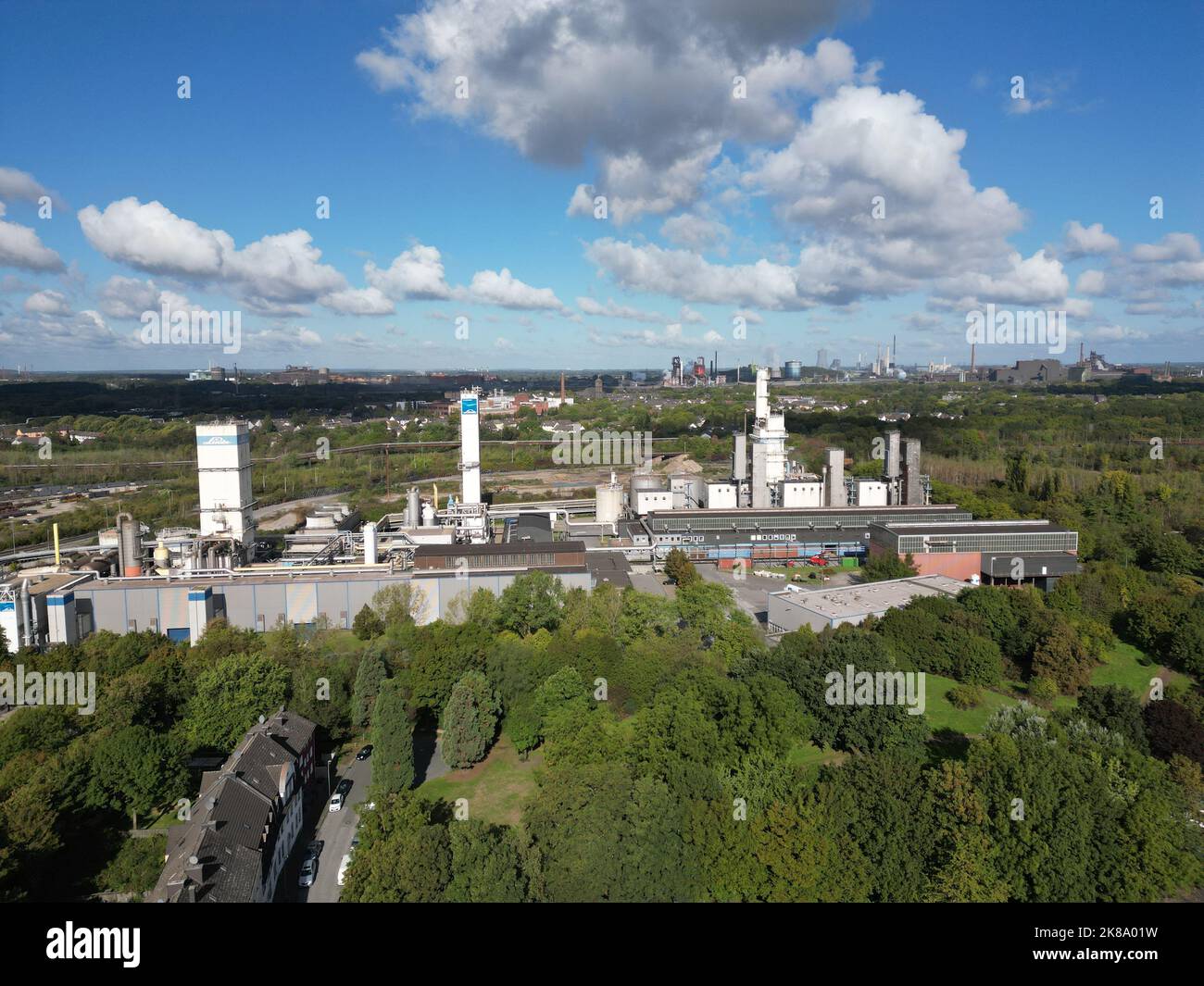 Impianto di separazione dell'aria, Duisburg Foto Stock