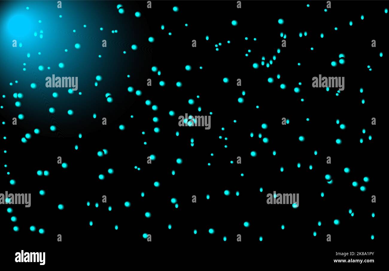 Illustrazione notte di sfondo galassico astratto con stella e luna Illustrazione Vettoriale