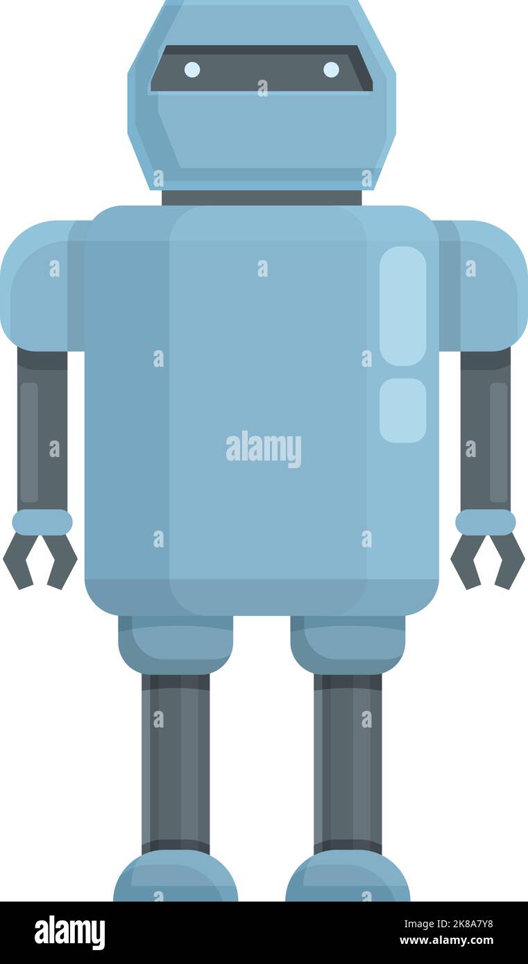 Icona bambino robot vettore cartoon. Giocattolo carino. Informatica Illustrazione Vettoriale