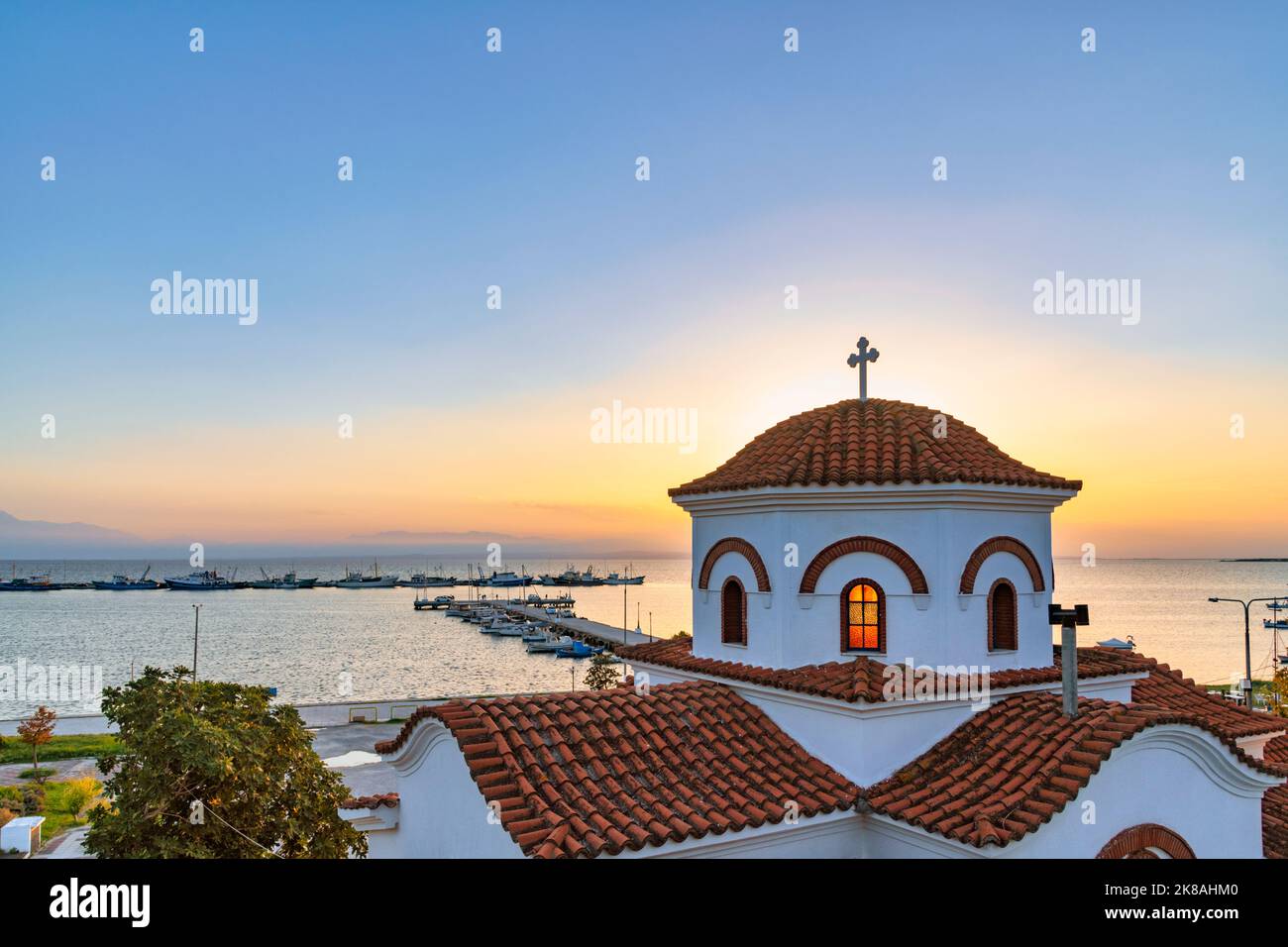 San Nicola a Nea Michaniona bei Thessaloniki Foto Stock