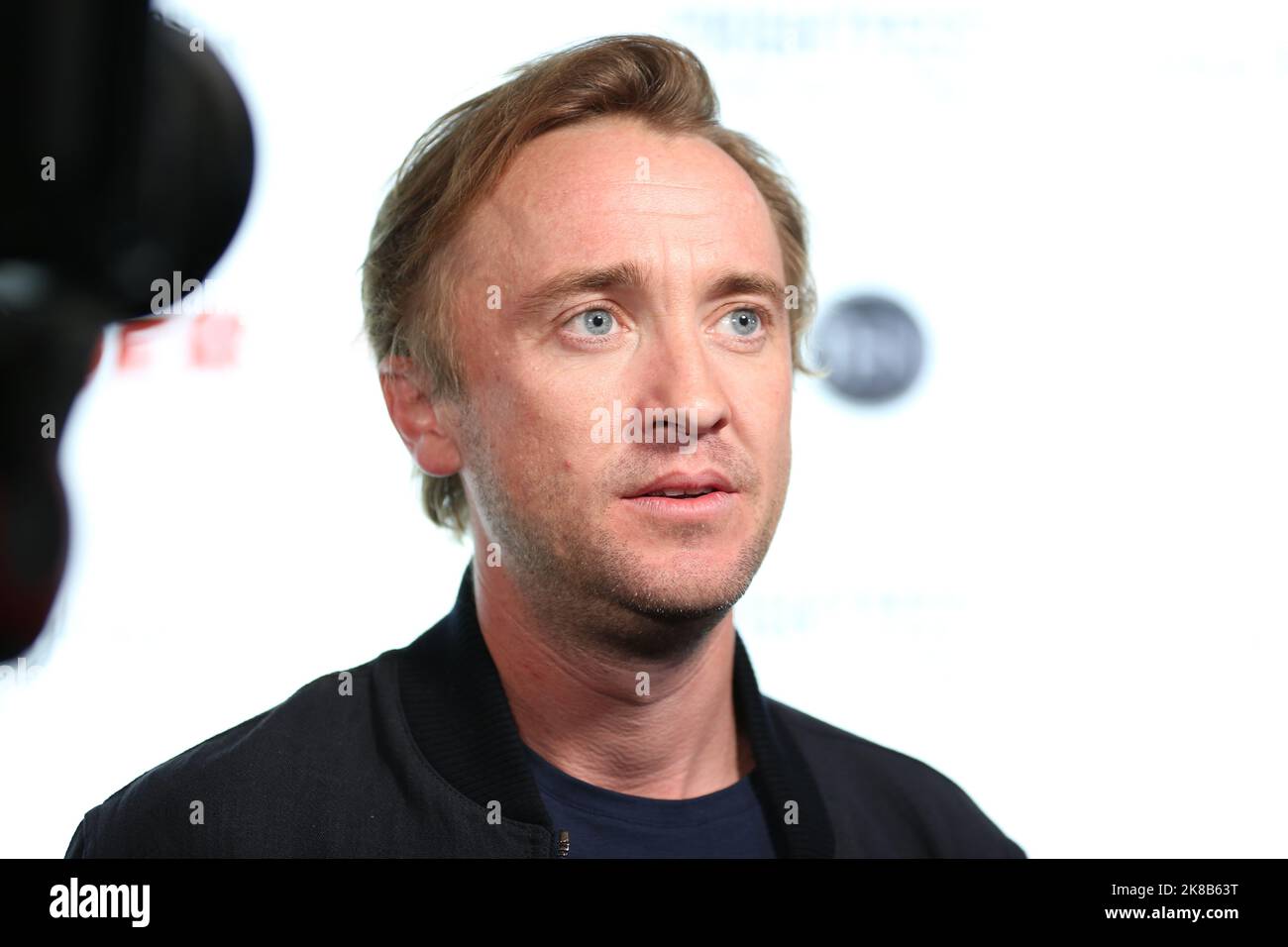 Tom Felton, attore di Harry Potter, partecipa alla prima di 'sepoltura' alla Arrow FrightFest tenutasi a Cineworld Leicester Square a Londra. Questo è un primo grande offic Foto Stock