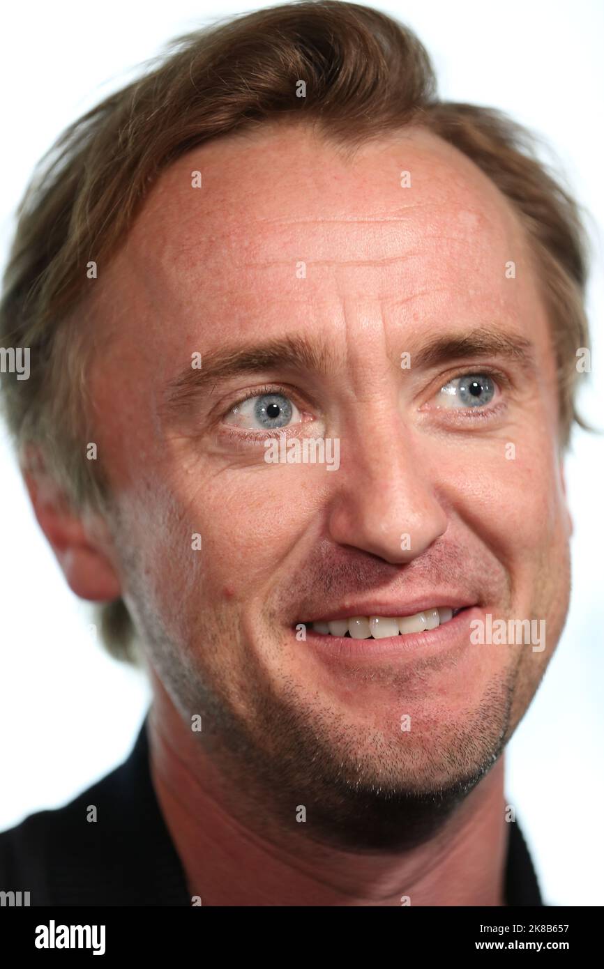 Tom Felton, attore di Harry Potter, partecipa alla prima di 'sepoltura' alla Arrow FrightFest tenutasi a Cineworld Leicester Square a Londra. Questo è un primo grande offic Foto Stock