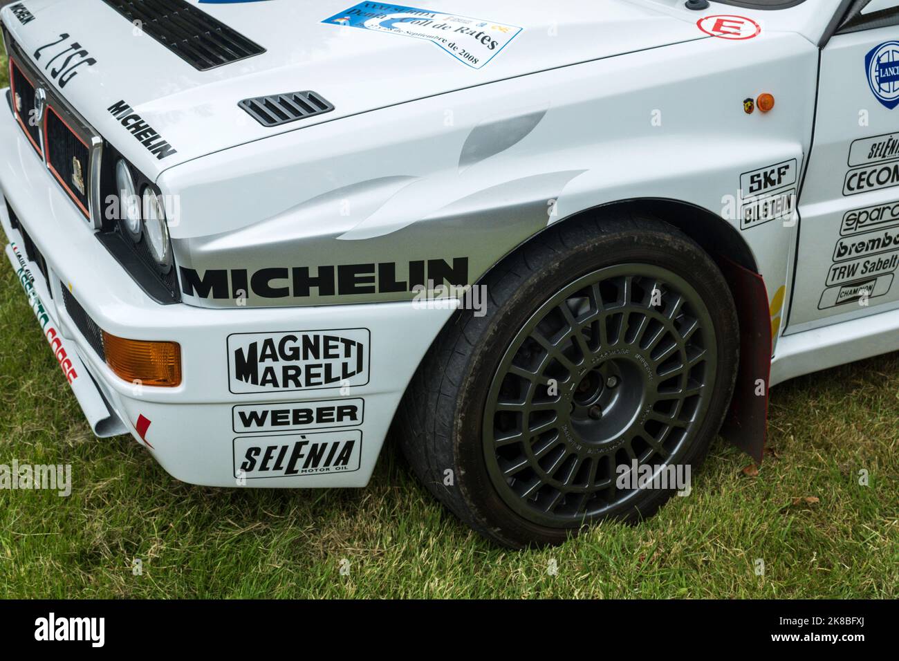 Lancia Delta integrale. Spettacolo di auto classica della Torre di Hoghton 2022. Foto Stock