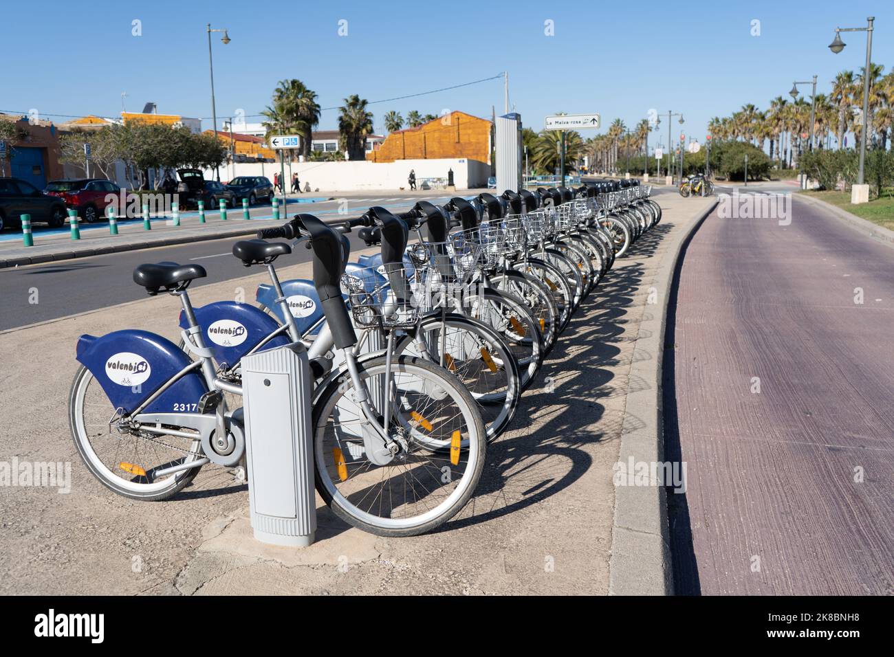 Valenbisi noleggio bici Valencia, Spagna Foto stock - Alamy