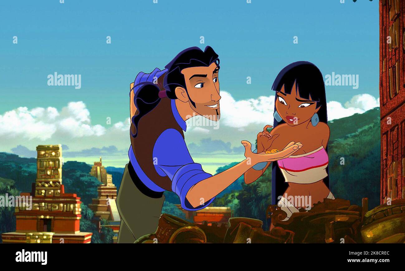 Chel & Tulio Film: La strada per El Dorado (2000) personaggi: Chel & Tulio regista: Bibo Bergeron & Will Finn 31 marzo 2000 **AVVERTENZA** questa fotografia è esclusivamente per uso editoriale ed è copyright di DREAMWORKS e/o del fotografo assegnato dalla Film o dalla Production Company e può essere riprodotta solo da pubblicazioni in concomitanza con la promozione del film di cui sopra. È richiesto un credito obbligatorio a DREAMWORKS. Il fotografo deve essere accreditato anche quando è noto. Nessun uso commerciale può essere concesso senza autorizzazione scritta da parte della Film Company. Foto Stock