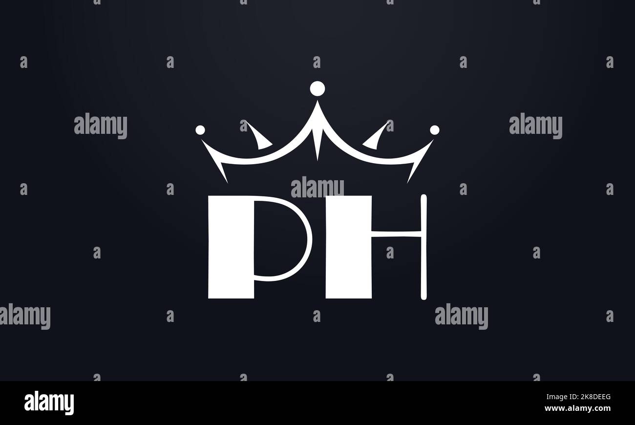 Logo king Crown e simbolo extra grassetto della regina Illustrazione Vettoriale