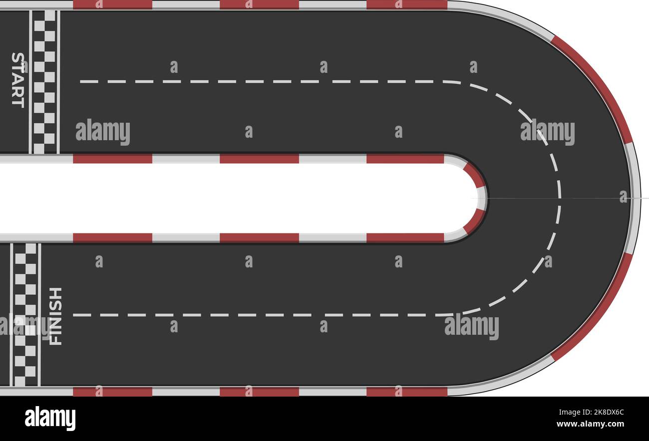 Icona di Imola racetrack vettore cartoon. Circuito auto. Mappa superiore Illustrazione Vettoriale