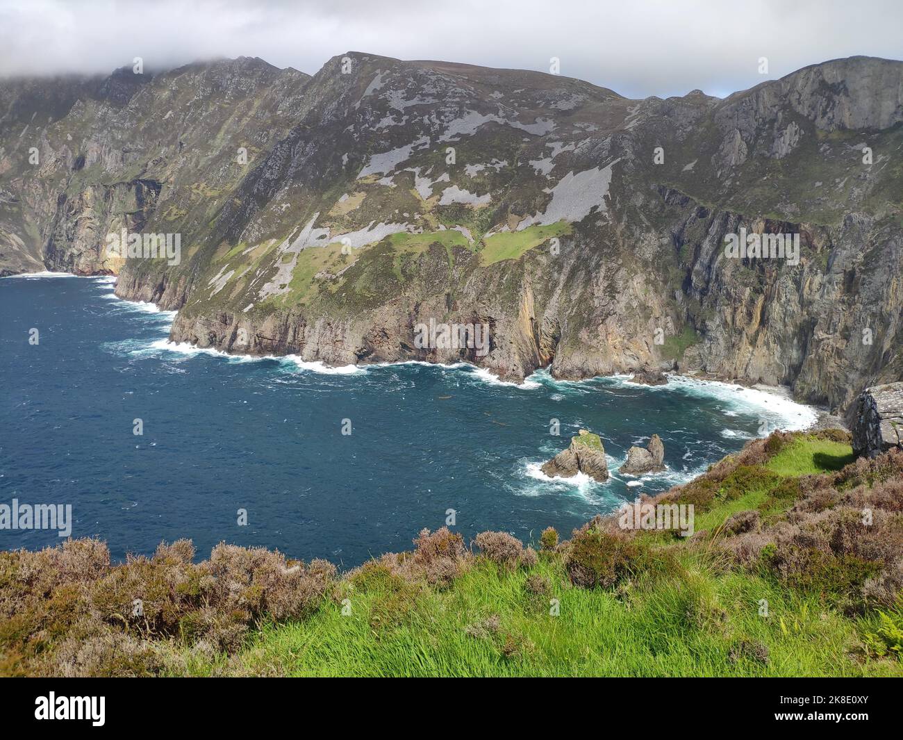 Slieve League Cliffs, Donegal, Irlanda Foto Stock