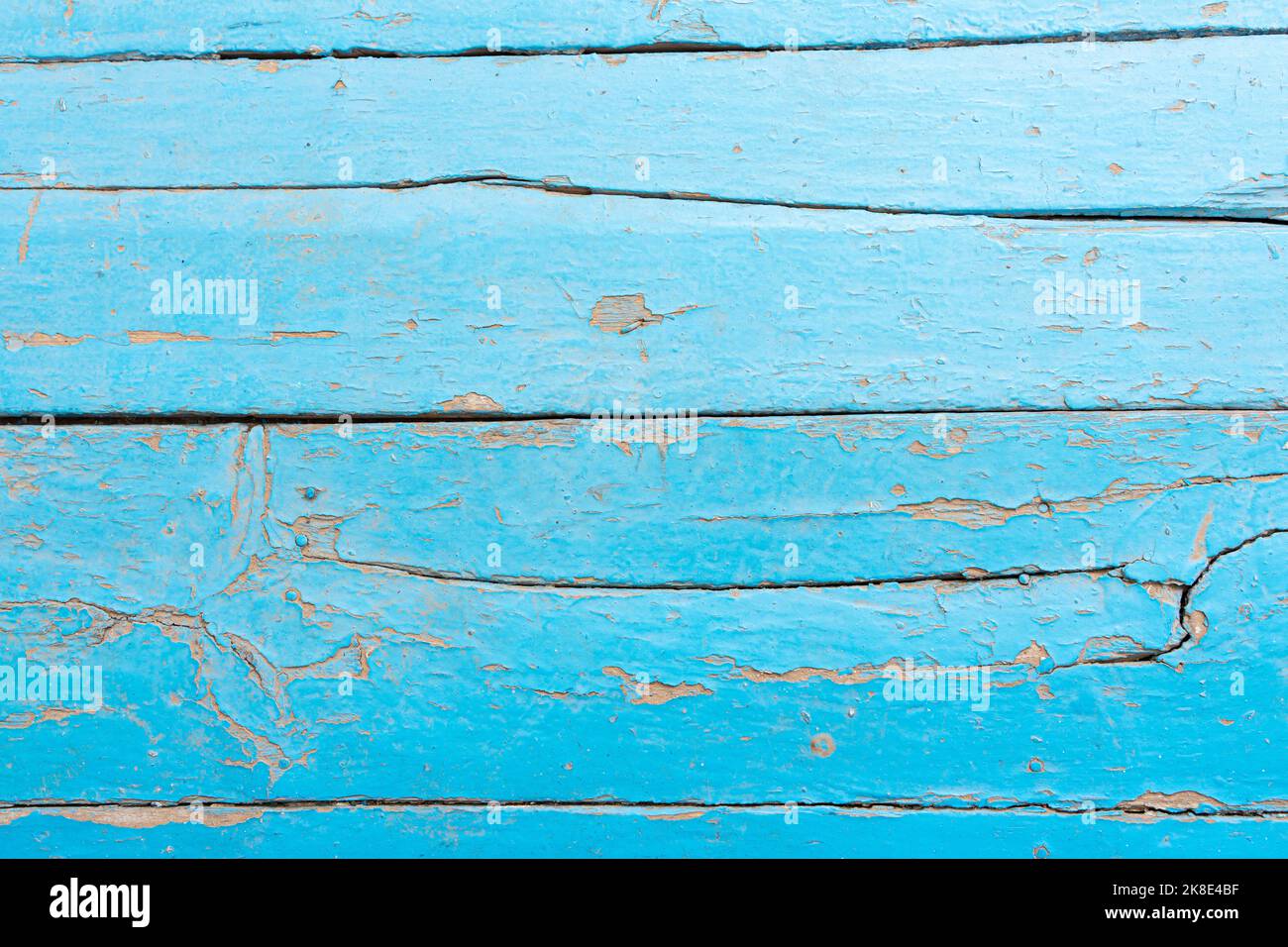 Sfondo di una tessitura invecchiata di un legno blu Foto Stock