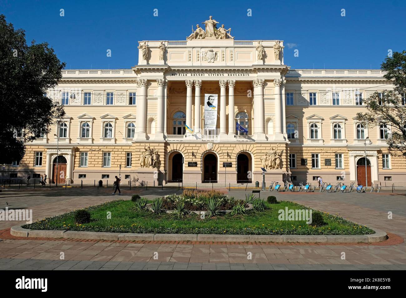 Facoltà di Lingue straniere, Università Nazionale Ivan Franco di Lviv a Lviv, Lviv, Lviv Oblast, Ucraina Foto Stock