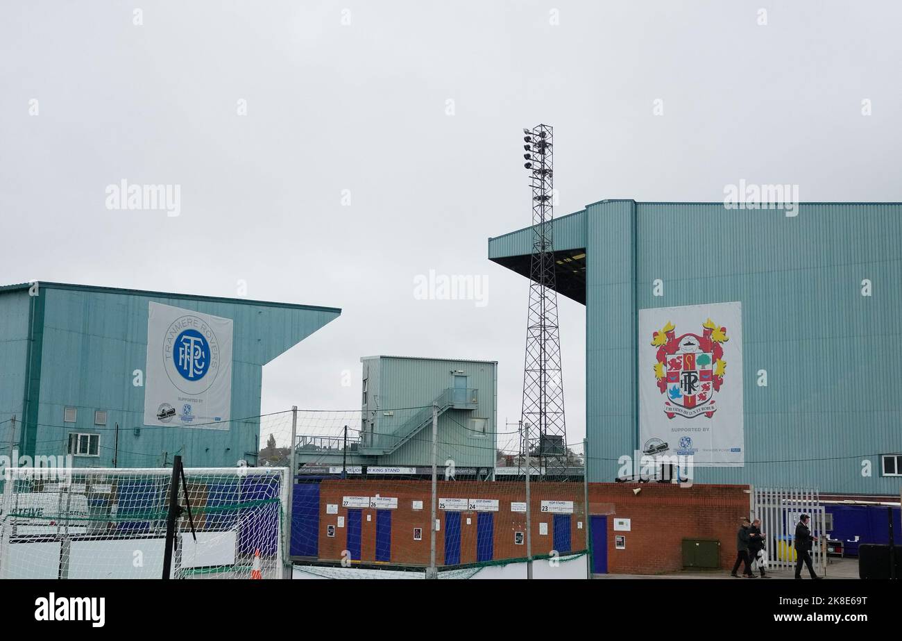 Liverpool, Regno Unito. 23rd Ott 2022. Liverpool, Inghilterra, 23rd 2022 ottobre: L'esterno di Prenton Park prima della partita di calcio della Barclays Womens Super League tra Liverpool e Arsenal a Prenton Park a Liverpool, Inghilterra. (James Whitehead/SPP) Credit: SPP Sport Press Photo. /Alamy Live News Foto Stock