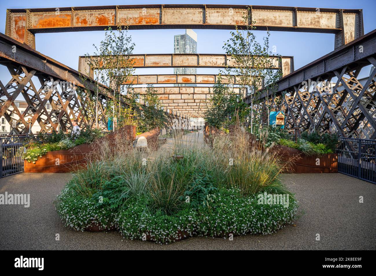 Viadotto di Castlefield, Deansgate, Manchester Foto Stock