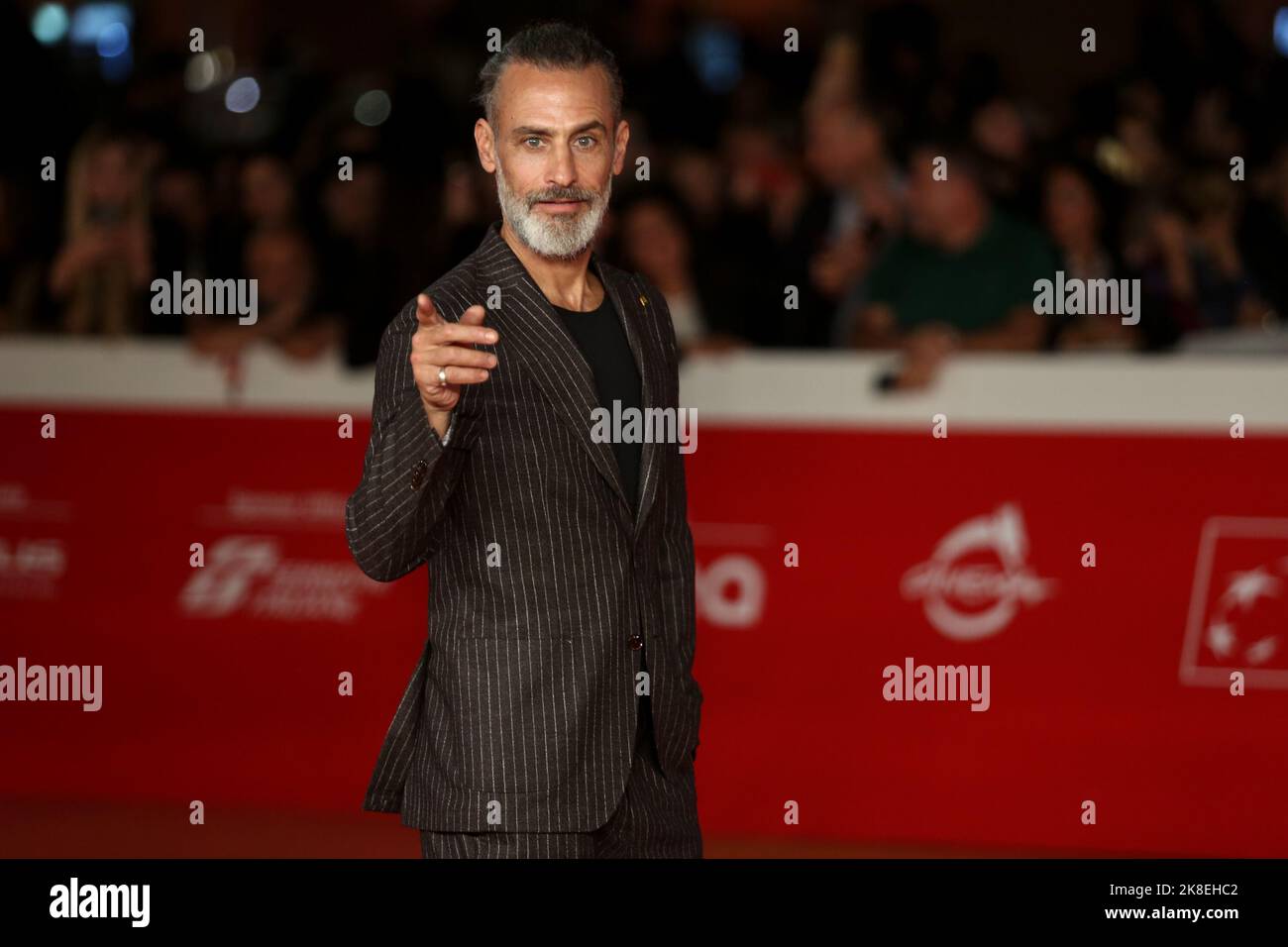 Roma, Italia. 22nd Ott 2022. Raz Degan partecipa al tappeto rosso del film 'era ora' alla Festa cinematografica di Roma all'Auditorium Parco della Musica. (Foto di Davide di Lalla/SOPA Images/Sipa USA) Credit: Sipa USA/Alamy Live News Foto Stock