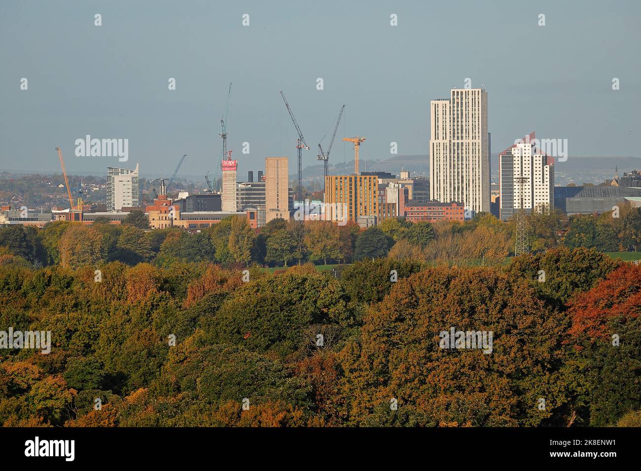 Costruzione di 44 Merrion Street da HG Construction nel centro di Leeds, West Yorkshire, Regno Unito Foto Stock