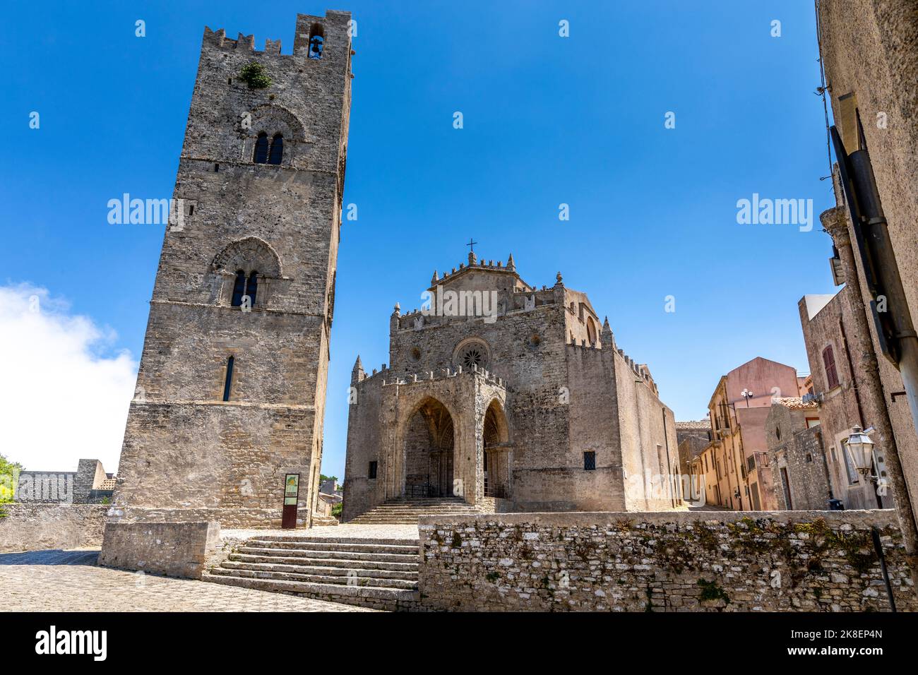 Erice, Sicilia, Italia - 10 luglio 2020: Foto Stock