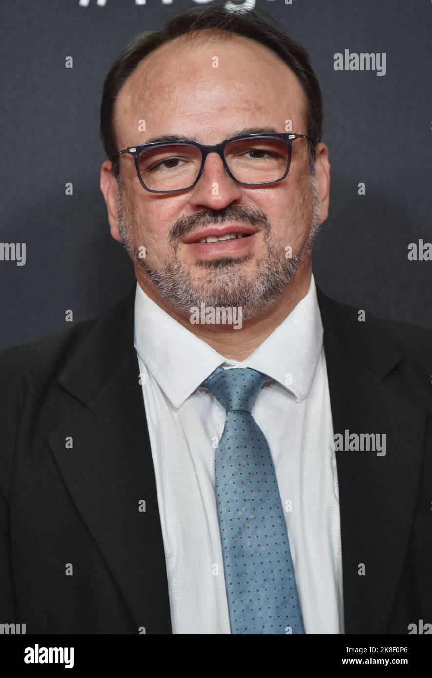 Colonia, Germania. 22nd Ott 2022. L'attore Danilo Chammas arriva per la proiezione del film " l'illusione dell'abbondanza " al 32nd Film Festival Colonia (ex Cologne Conference) 2022, un festival internazionale del cinema. Credit: Horst Galuschka/dpa/Horst Galuschka dpa/Alamy Live News Foto Stock