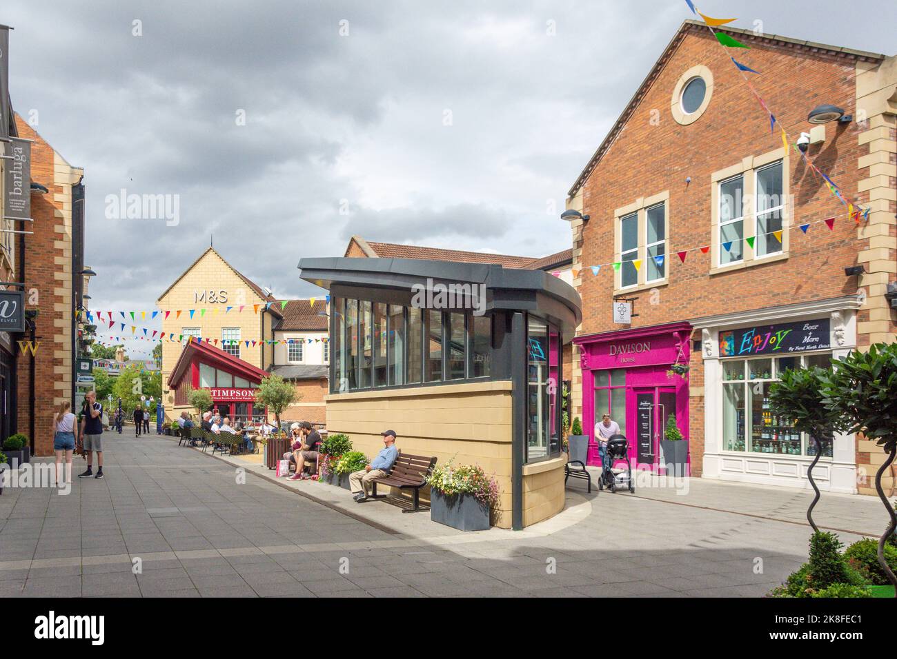 Sanderson Arcade, Bridge Street, Morpeth, Northumberland, England, Regno Unito Foto Stock