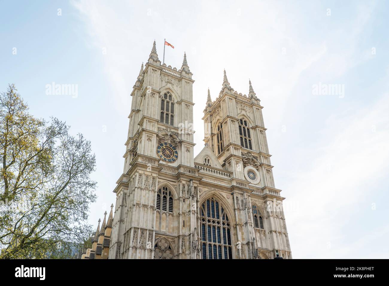 Regno Unito, Inghilterra, Londra, facciata dell'abbazia di Westminster Foto Stock