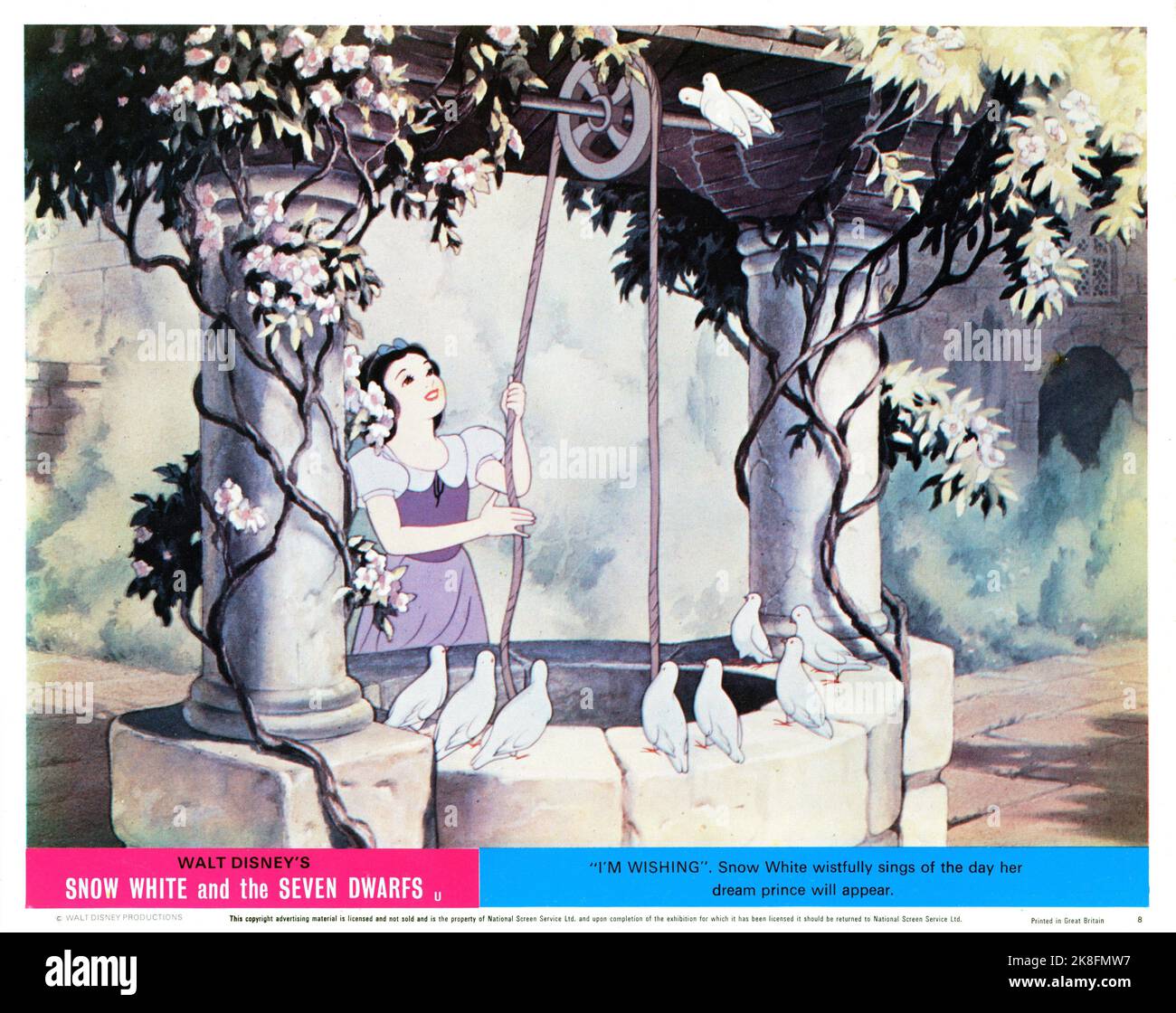 Bianco neve al pozzo nel BIANCO NEVE DI WALT DISNEY E I SETTE NANI 1937 supervisioning director DAVID HAND story Jacob and Wilhelm Grimm Walt Disney Productions Foto Stock