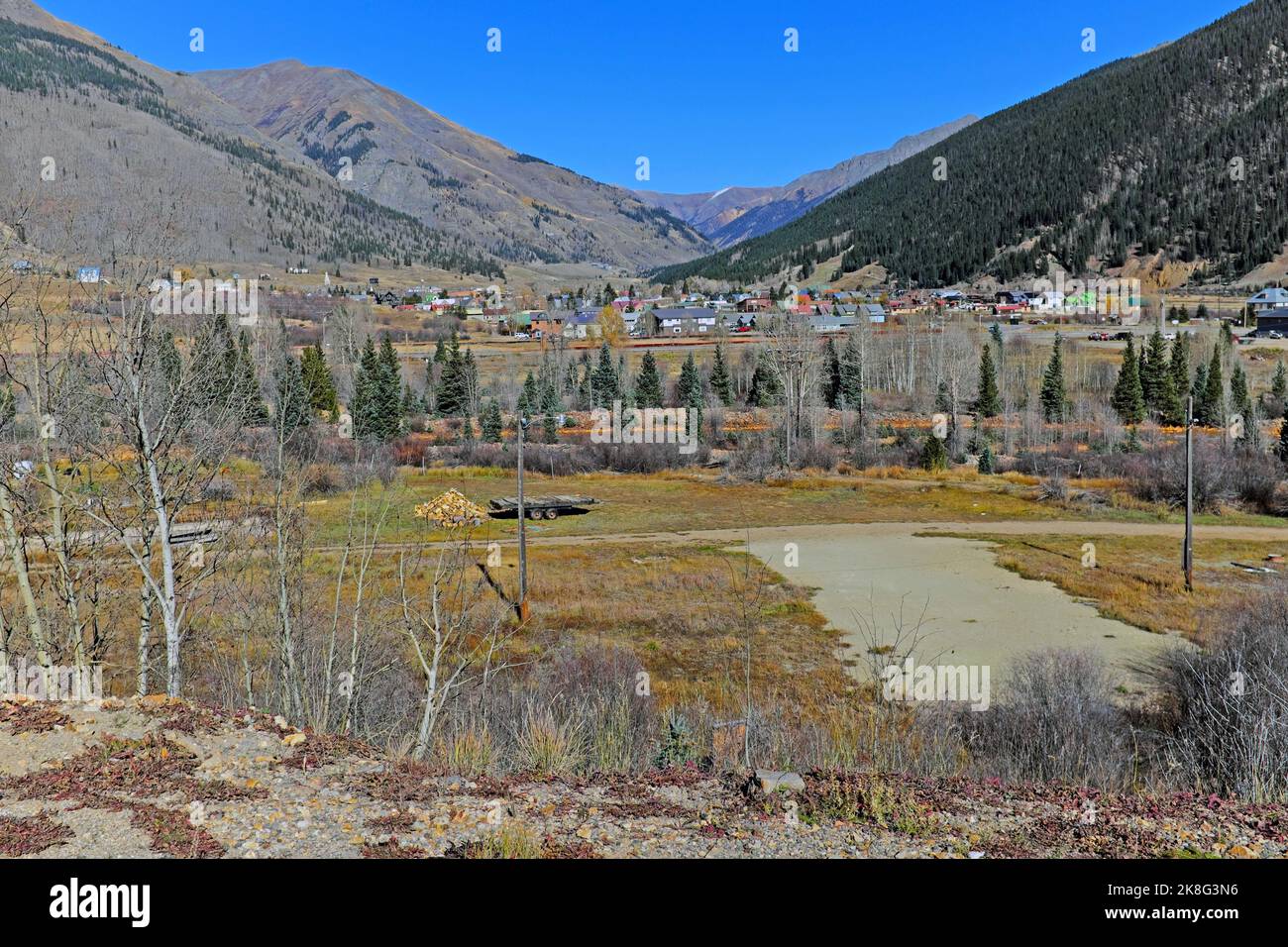 Panorama del vecchio west di silverton immagini e fotografie stock ad