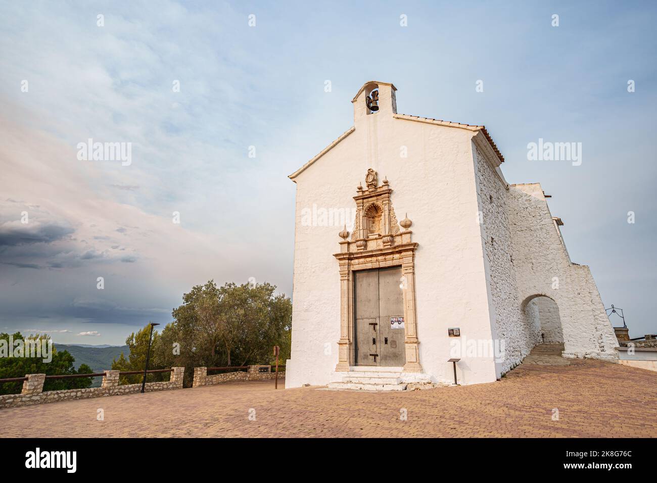 Ermita de Sant Benet i Santa Llucia in Alcossebre, provincia di Castellon, Spagna. Foto Stock