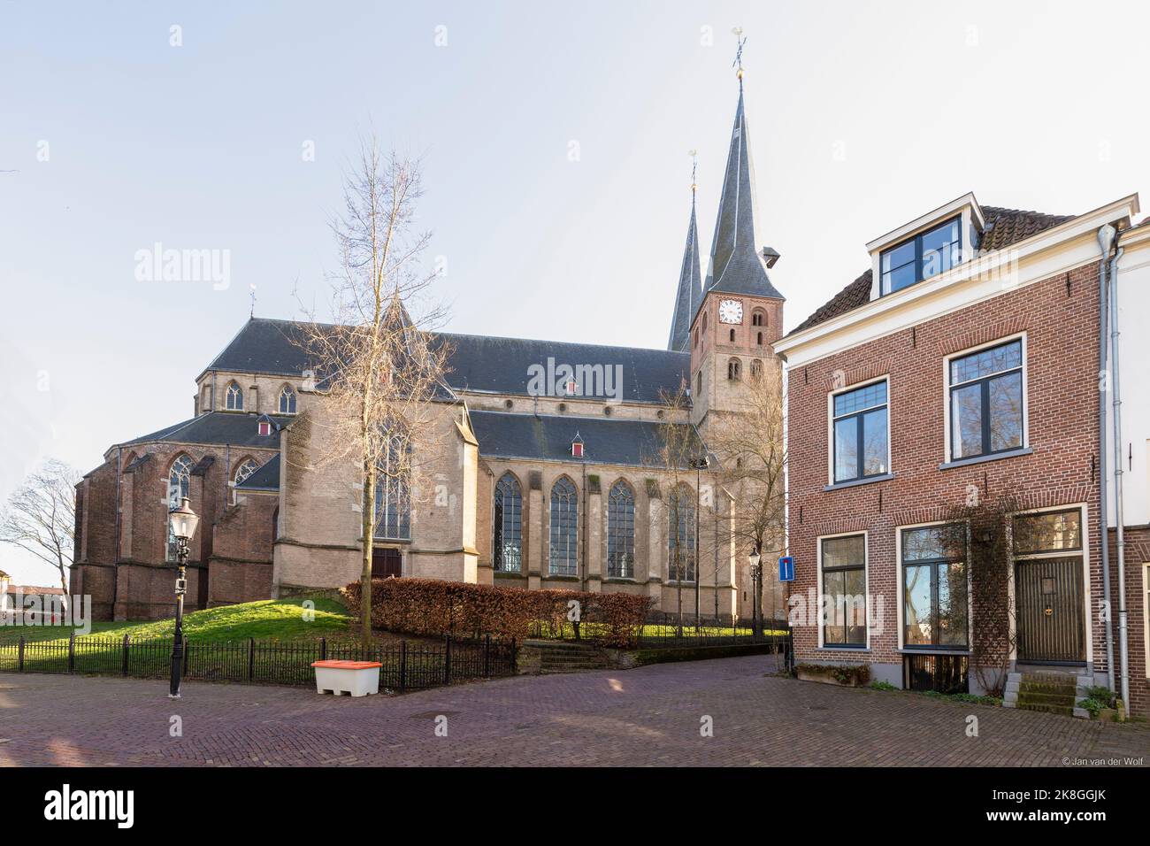 Sint Nicolaaskerk o Bergkerk a Deventer nei Paesi Bassi. Foto Stock