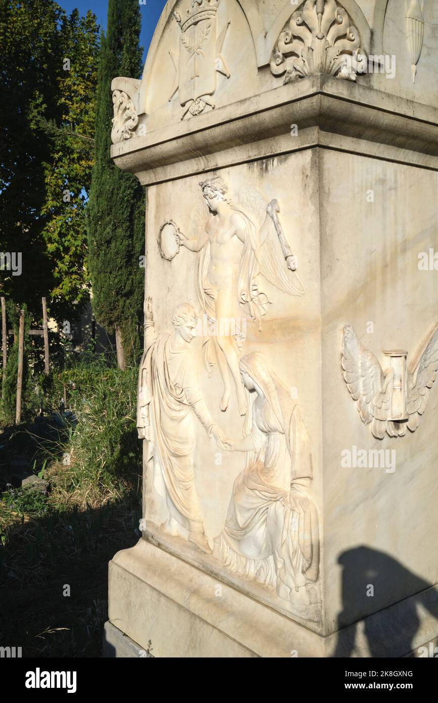 Il Cimitero inglese o Cimitero inglese a Firenze Foto Stock