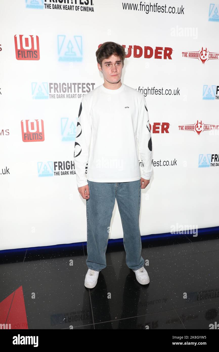 Kasim Meesters partecipa alla prima del film 'Deep Fear' alla Arrow FrightFest tenutasi a Cineworld Leicester Square a Londra Foto Stock