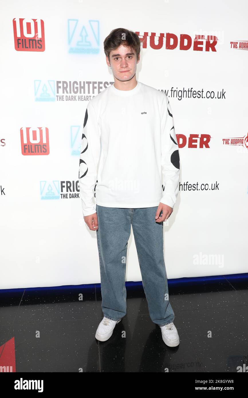 Kasim Meesters partecipa alla prima del film 'Deep Fear' alla Arrow FrightFest tenutasi a Cineworld Leicester Square a Londra Foto Stock