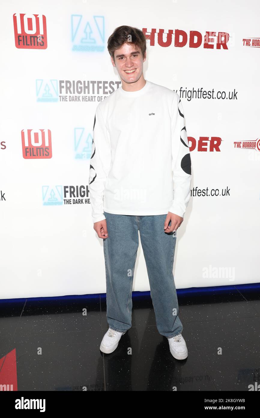 Kasim Meesters partecipa alla prima del film 'Deep Fear' alla Arrow FrightFest tenutasi a Cineworld Leicester Square a Londra Foto Stock