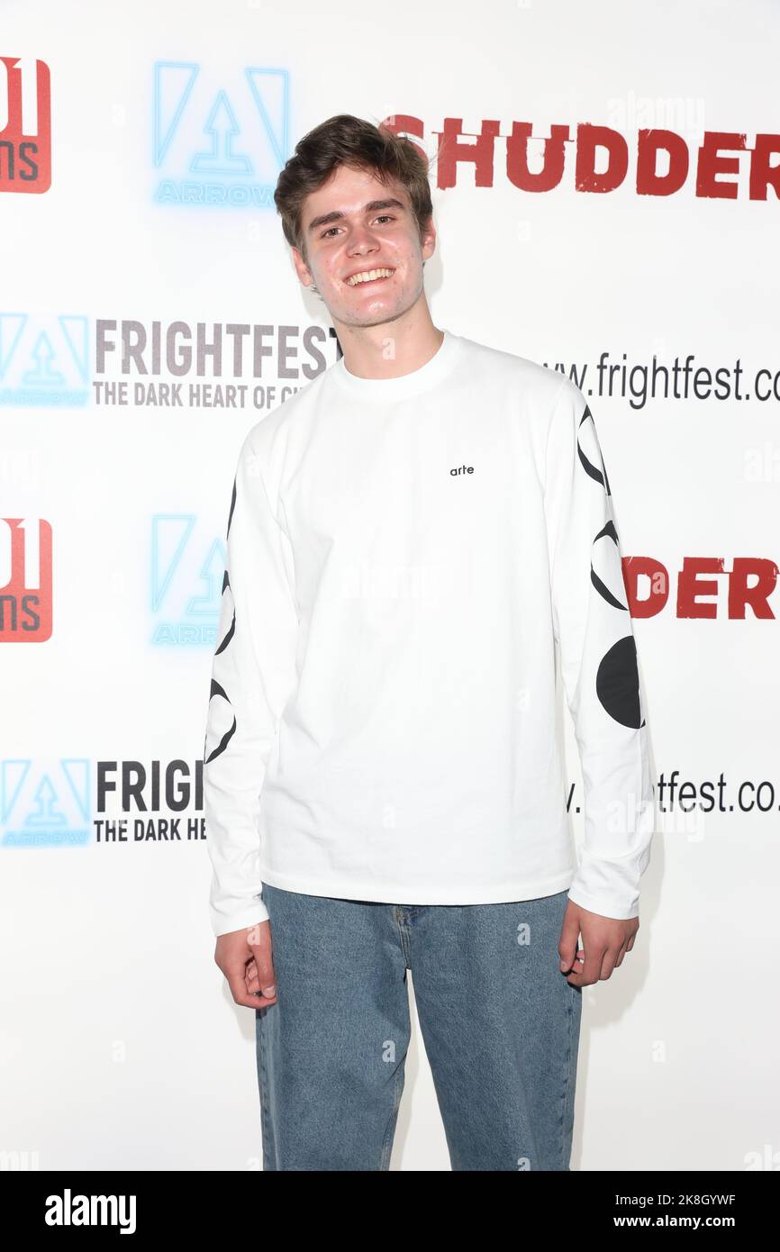 Kasim Meesters partecipa alla prima del film 'Deep Fear' alla Arrow FrightFest tenutasi a Cineworld Leicester Square a Londra Foto Stock