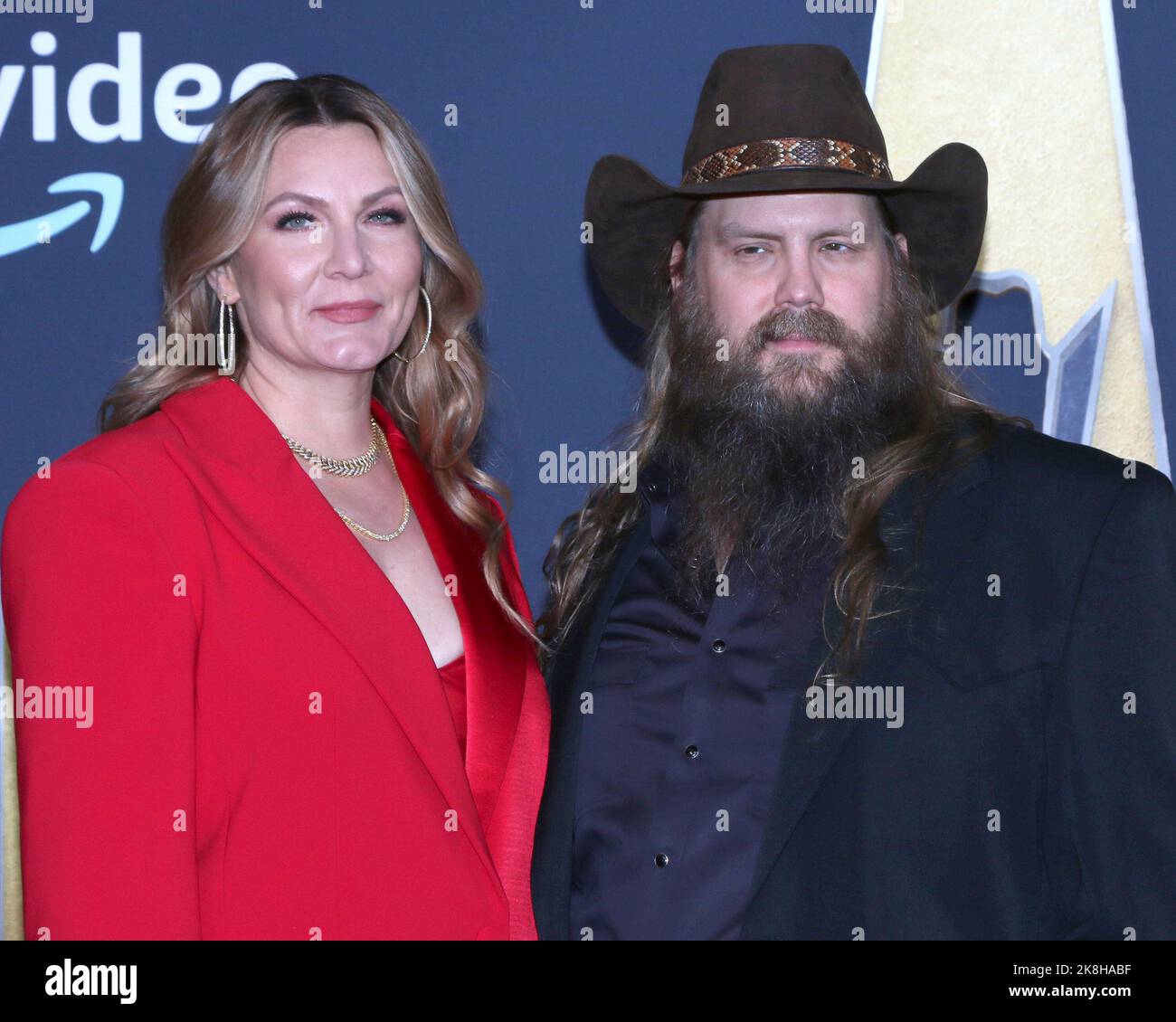 2022 Academy of Country Music Awards Arrivi all'Allegient Stadium il 7 marzo 2022 a Las Vegas, NV con: Morgane Stapleton, Chris Stapleton dove: Las Vegas, Nevada, Stati Uniti quando: 07 marzo 2022 credito: Nicky Nelson/WENN Foto Stock