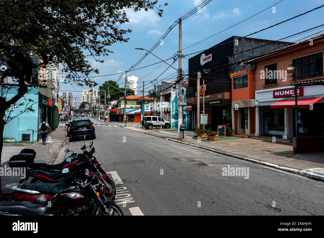 Città di San Paolo, Brasile. Quartiere di Brooklin. Foto Stock