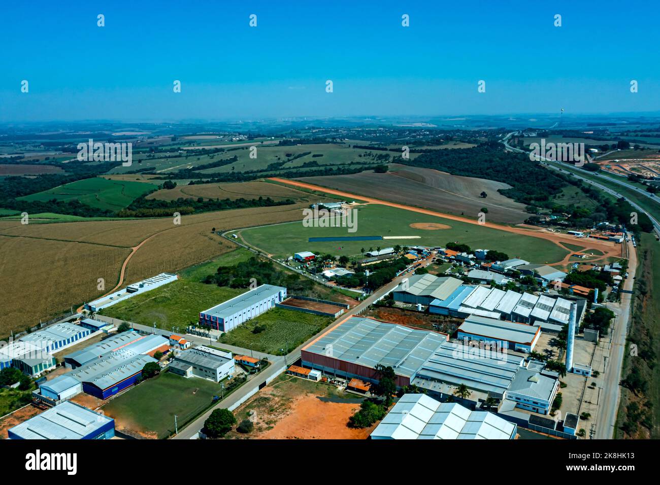 Paracadutismo a Boituva. Brasile. Foto Stock