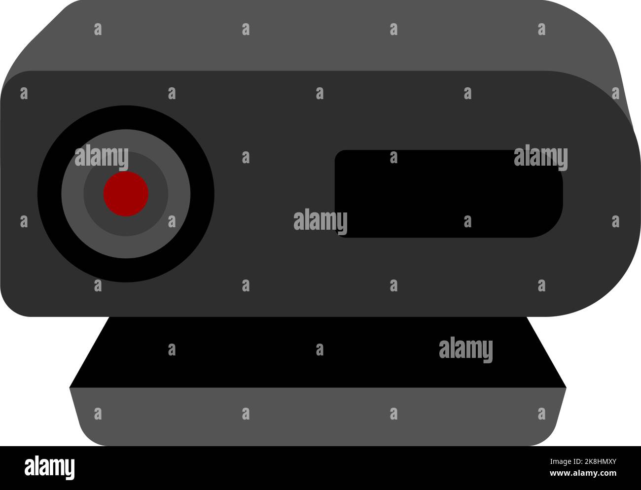 Immagine di una webcam di tipo a montaggio Illustrazione Vettoriale